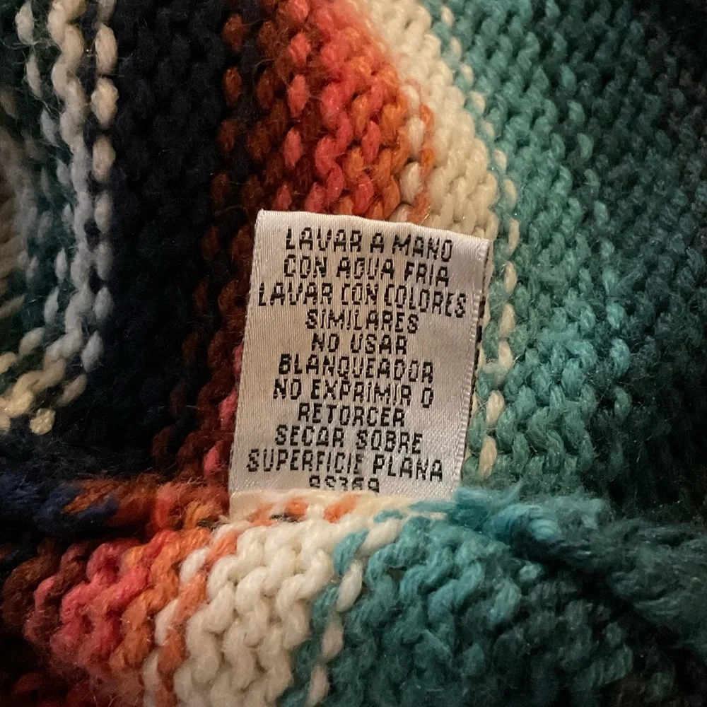 Allison Brittney Women's XL Striped Button Up Cardigan Sweater Multicolor​ - Picture 8 of 8
